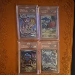 TAG Gem Mint 10 Pokemon TCG Japanese Holo VMAX Climax/Team Rocket Lot (4) - Image 1