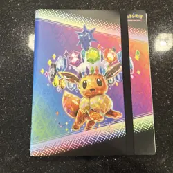 Pokemon Prismatic Evolutions Eevee Binder Collection BINDER ONLY - Image 1
