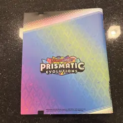 Pokemon Prismatic Evolutions Eevee Binder Collection BINDER ONLY - Image 2