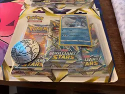 Brilliant Stars Pokemon Sword & Shield Leafeon & Glaceon 3 Pack Blister Lot Of 2 - Image 5