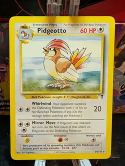 Pokemon Pidgeotto 34/110 Legendary Collection Rare WOTC NM - Image 1
