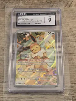 CGC 9 Eevee 173 SVP Prismatic Evolutions Promo Pokemon CenterSequential Slab Lot - Image 4
