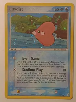 Luvdisc 7/100 EX Crystal Guardians Holo Rare Vintage Pokemon TCG 2006 NM - Image 2