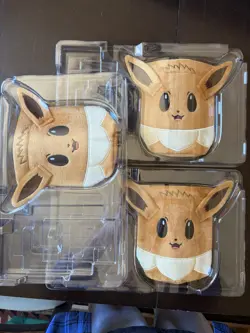 (3) Pokemon Prismatic Evolutions Eevee Pouch Accessory Brand New No Packs - Image 1