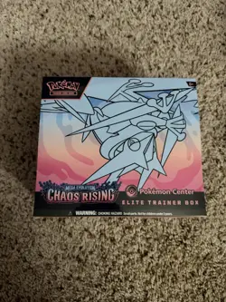 Pokemon Chaos Rising Pokemon Center ETB IN HAND - Image 1