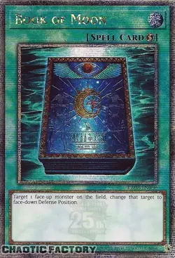 YUGIOH Quarter Century Secret Rare RA02-EN050 Book of Moon 1st Edition NM - Image 1