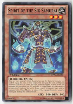 Yugioh - Spirit of the Six Samurai SDWA-EN012 1st Edition - Structure Deck: Samu - Image 1