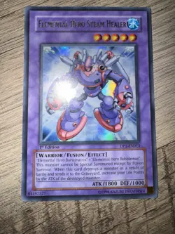 Elemental Hero Steam Healer – DP1‑EN013 – 1st Edition – Super Rare – LP - Image 1