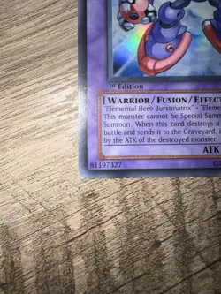 Elemental Hero Steam Healer – DP1‑EN013 – 1st Edition – Super Rare – LP - Image 2