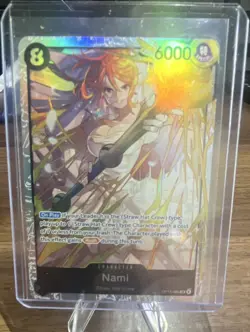 Bandai One Piece Card Game Nami OP05-069 Super Rare Alt Art Holo 6000 EN - Image 1