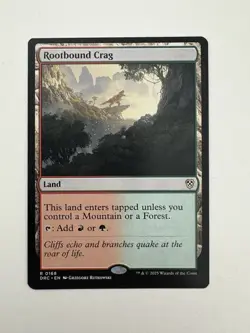 Rootbound Crag MTG Magic the Gathering Card NM Near Mint DRC - Image 1