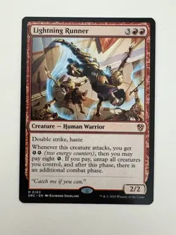 Lightning Runner MTG Magic the Gathering Card NM Near Mint DRC - Image 1