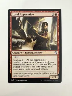 Loyal Apprentice MTG Magic the Gathering Card NM Near Mint DRC - Image 1