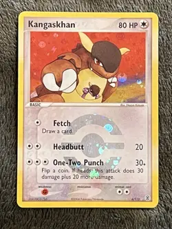Pokemon TCG Kangaskhan EX FireRed & LeafGreen Rare Reverse Holo Card 6/112 LP - Image 1