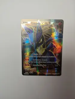 Pokemon TCG Lucario EX Holo Full Art Ultra Rare Card 107/111 - Image 1