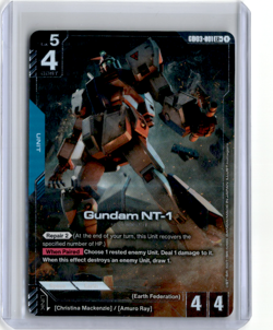 Gundam NT-1 GD03-001 LR+ Alternate Alt Art Steel Requiem CARD NM RX-78NT-1 - Image 1