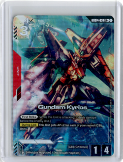 Gundam Card Game Phantom Aria Gundam Kyrios GD04-034 LR+ Alternate Alt Art NM - Image 1