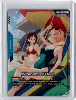 Gundam Card Game GD04-102 U+ Moment of Rest Alt Art Foil NM - Image 1