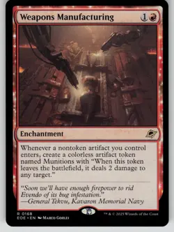 Weapons Manufacturing Rare Edge of Eternities 168 MTG Near Mint 2025 - Image 1