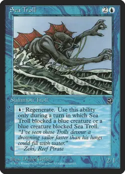 MTG Sea Troll ** Homelands ** English - Image 1