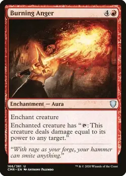 Burning Anger Foil Commander Legends 166 NM MTG - Image 1