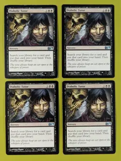 Diabolic Tutor x4 Magic 2010 M10 4x Playset Magic the Gathering MTG - Image 1