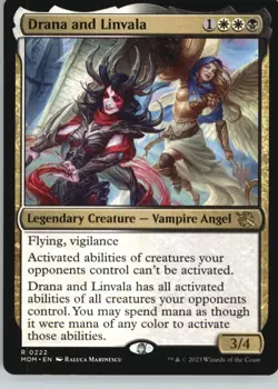 Drana and Linvala 222 Rare March of the Machine Magic: The Gathering Near Mint - Image 1