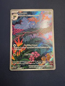 Pokemon TCG Gloom 198/197 Obsidian Flames Illustration Rare Holo Card - Image 1