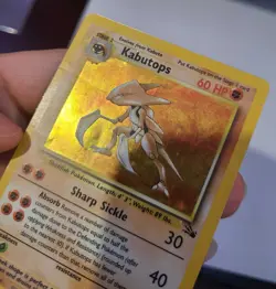 Kabutops Holo 9/62 Fossil Set Pokemon Card HP - Image 5