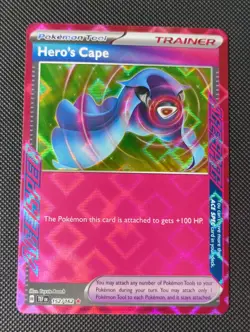 Pokemon - Hero's Cape 152/162 Sv05: Temporal Forces Holo - Ace Spec Rare - NM - Image 1