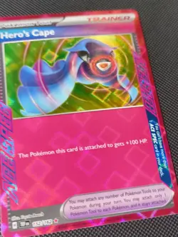 Pokemon - Hero's Cape 152/162 Sv05: Temporal Forces Holo - Ace Spec Rare - NM - Image 5