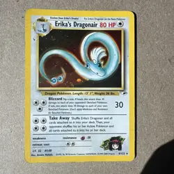 Erika's Dragonair HOLO #4/132 Gym Heroes-VINTAGE 2000 Pokemon - Image 3