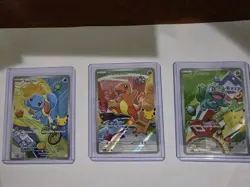 Pokemon First Partner Illustration Collection Series 1 Kanto Gen 1 Starters Set - Image 1