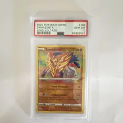 Pokemon TCG 2020 Vivid Voltage Zamazenta 102 Amazing Rare Holo PSA 10 - Image 1