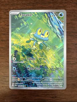 Froakie 088/086 Illustration Rare ME04: Chaos Rising Pokemon Holo NM Full Art! - Image 1
