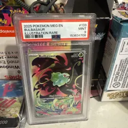 Pokemon 2025 Bulbasaur 133/132 Illustration Rare Mega Evolution PSA 9 - Image 1
