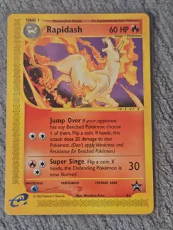 Rapidash #51 WOTC Black Star Promo Pokemon TCG 2002 LP Wizards of the Coast - Image 1