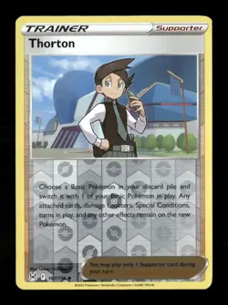 Thorton Reverse Holo Uncommon SWSH11: Lost Origin 167/196 NM Pokemon LP - Image 1
