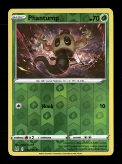 Phantump Reverse Holo Common SWSH11: Lost Origin 016/196 NM Pokemon LP - Image 1