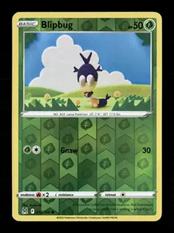 Blipbug Reverse Holo Common SWSH11: Lost Origin 018/196 NM Pokemon LP - Image 1