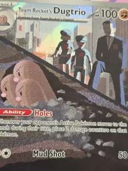 Team Rocket's Dugtrio - 239/217 - Illustration Rare NM-Mint Pokemon ME02.5 - - Image 2