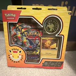 Pokemon Day 2026 Kit Pikachu Foil Promo Anniversary Stamp Booster Packs Coin - Image 1