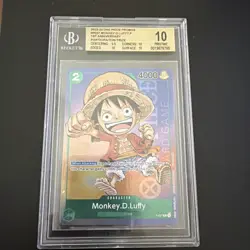 2023 One Piece 1st Anniversary Tournament Participant Monkey D Luffy #37 BGS 10 - Image 1