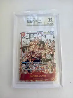 One Piece PRB-01 God Pack Manga BGS 10, 9.5 Super Rare - Image 2