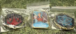 Disney Lorcana | League Kit 3-Pin Lot | Gaston + Sapphire + Ruby - Image 1
