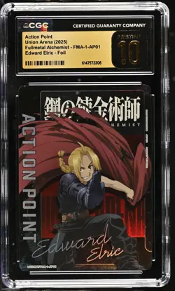 Union Arena GRADED Edward Elric FMA Action Point Foil PRISTINE 10 CGC ENGLISH - Image 1