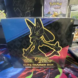 Pokemon TCG Crown Zenith Elite Trainer Box English 2023 45 Cards - Image 1