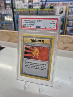 Super Potion 90/102 SHADOWLESS Pokemon Card WOTC Base Set Uncommon Trainer - Image 2