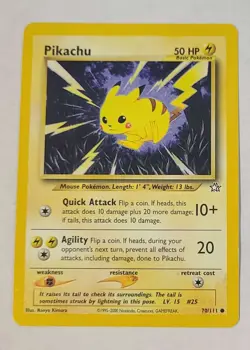 Pikachu 70/111 Neo Genesis Pokemon Card HP - Image 1