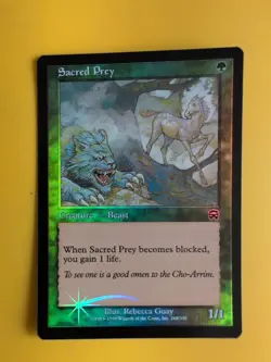 Sacred Prey. Beast Mercadian Masques. FOIL. Magic the Gathering Card. - Image 1